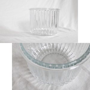 Accents - boxy ribbed vase Accents - boxy ribbed vase
